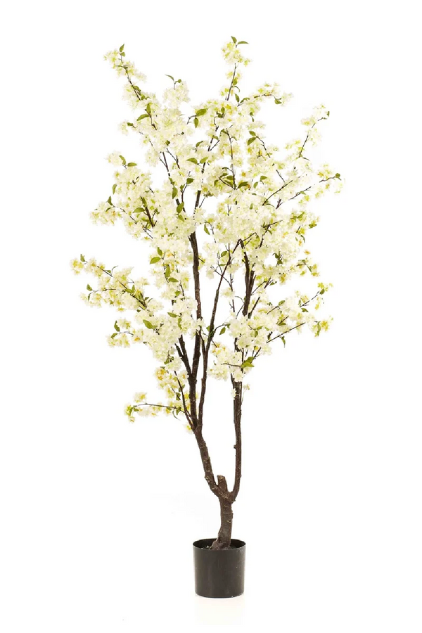 Faux White Sakura Trees (2) | Emerald Cherry Blossom | Eichholtzmiami.com