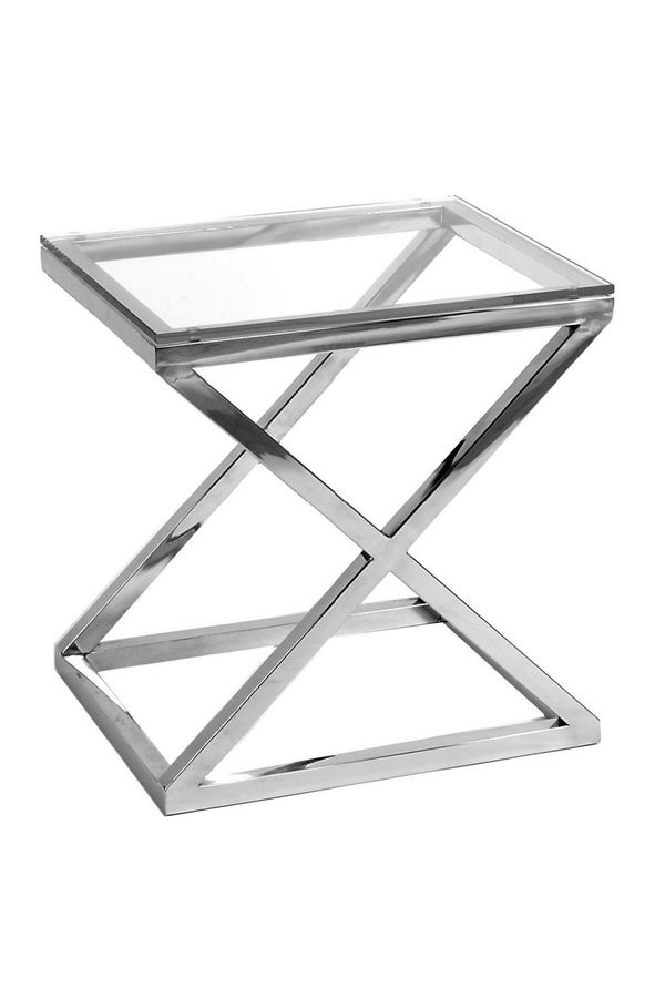 Glass Side Table | Eichholtz Criss Cross | Eichholtz Miami