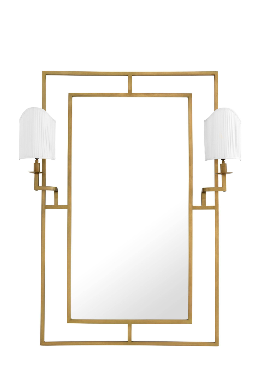 Gold Mirror With 2 Lamps, Eichholtz Astaire