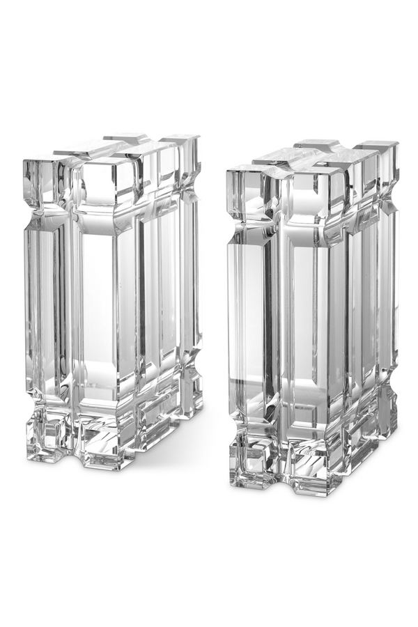 Glass Bookends set of 2 | Eichholtz Linea | Eichholtz Miami