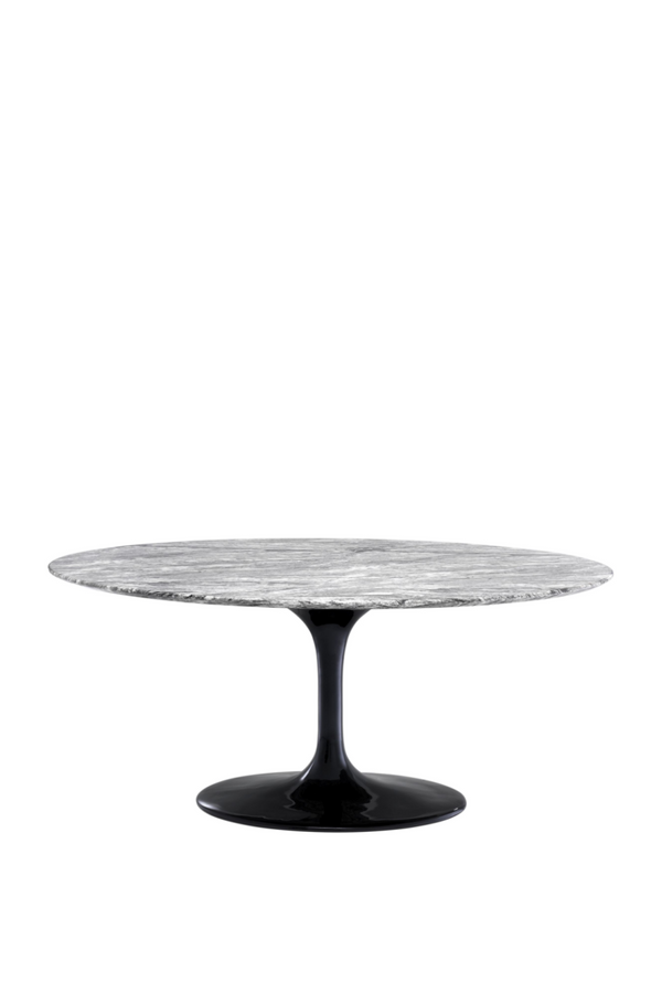 Gray Marble Oval Dining Table | Eichholtz Solo | Eichholtz Miami