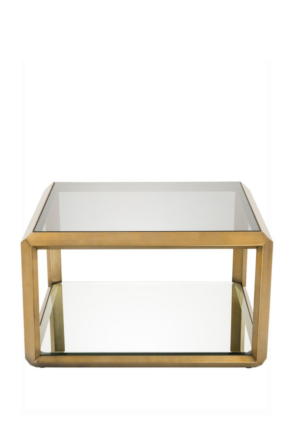 Brass Glass Box Side Table | Eichholtz Callum | Eichholtzmiami.com