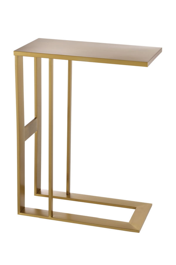 Brass C-Shaped Side Table | Eichholtz Pierre | Eichholtz Miami