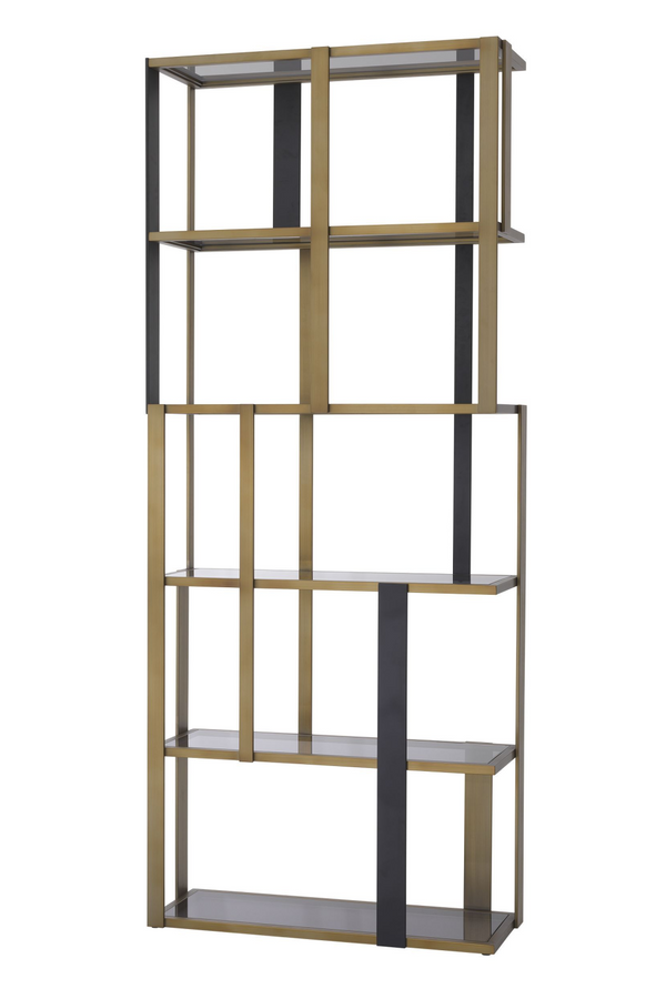 Brass 5 Shelf Display Cabinet | Eichholtz Clio | Eichholtzmiami.com
