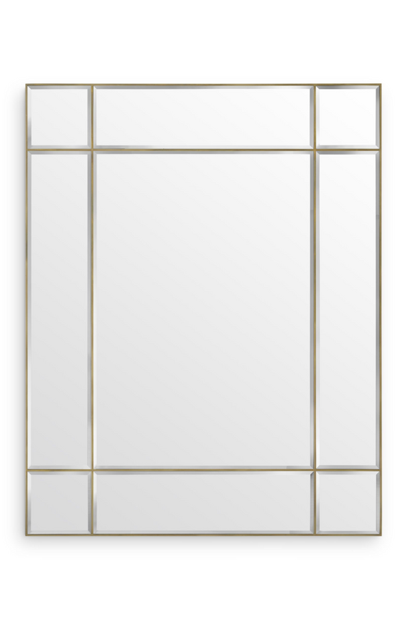 Brass Framed Bevelled Mirror XL | Eichholtz Beaumont | Eichholtz Miami