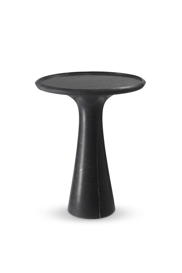 Solid Italian Black Marble Low Side Table | Eichholtz Pompano | Eichholtz Miami