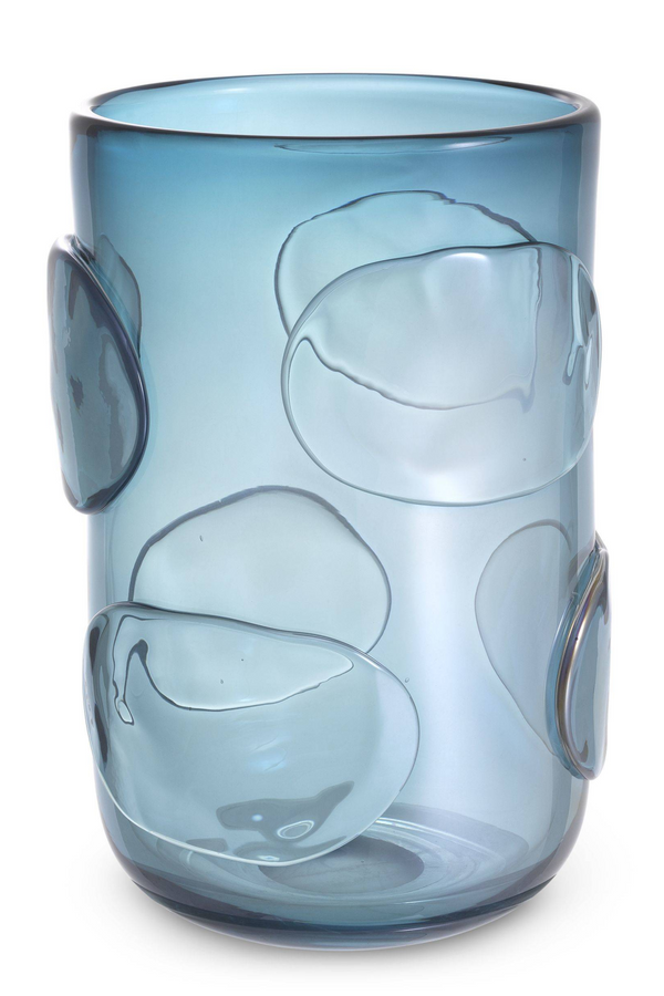 Blue Handblown Glass Vase | Eichholtz Valerio L | Eichholtz Miami