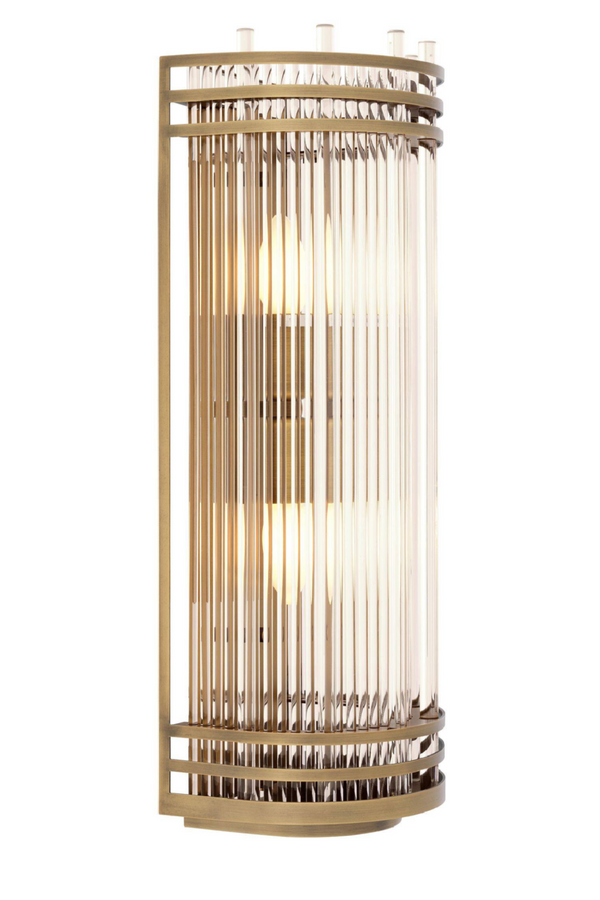 Antique Brass Glass Wall Lamp | Eichholtz Gulf L | Eichholtzmiami.com