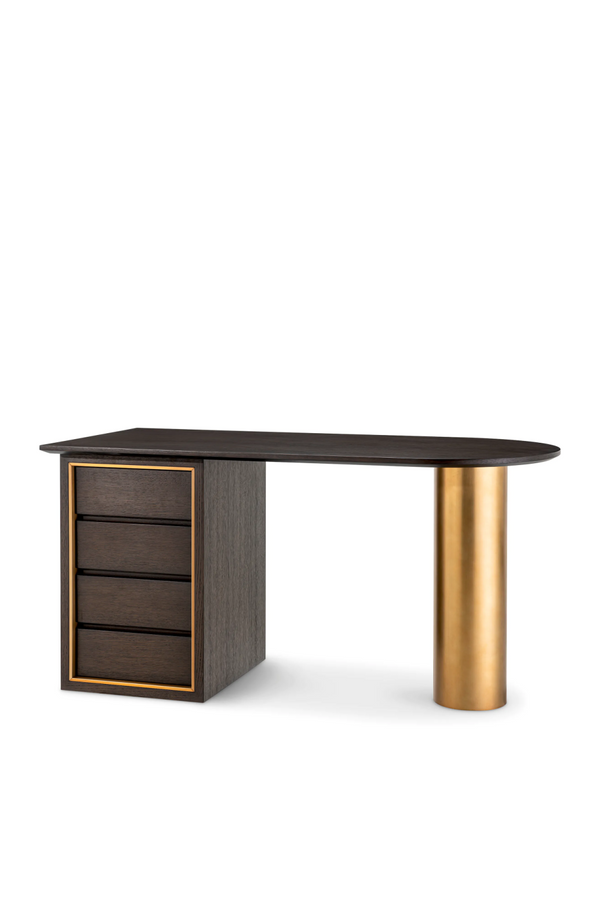 Brown Oak Contemporary Desk | Eichholtz Del Rio | Eichholtzmiami.com