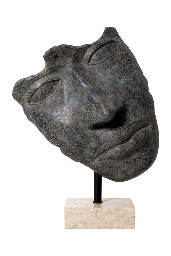 Antique Bronze Face Sculpture | Eichholtz Heros | Eichholtzmiami.com
