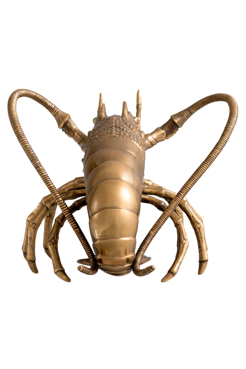 Vintage Brass Sculpture Deco | Eichholtz Lobster | Eichholtzmiami.com