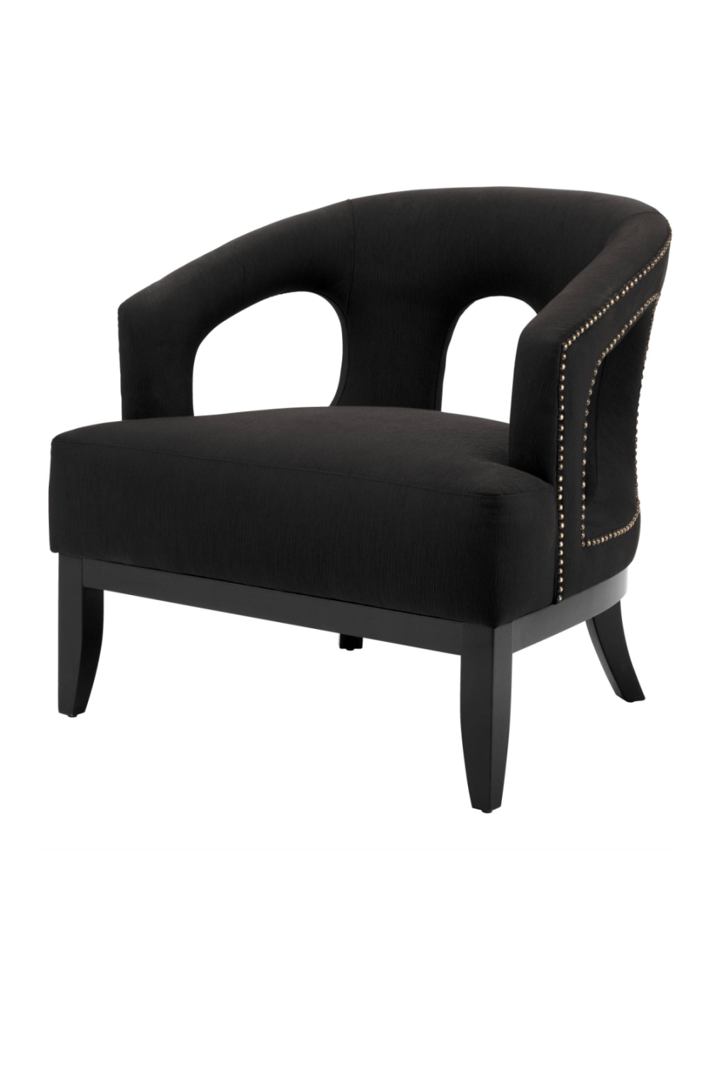 Studded Black Accent Chair Eichholtz Adam Eichholtz Miami