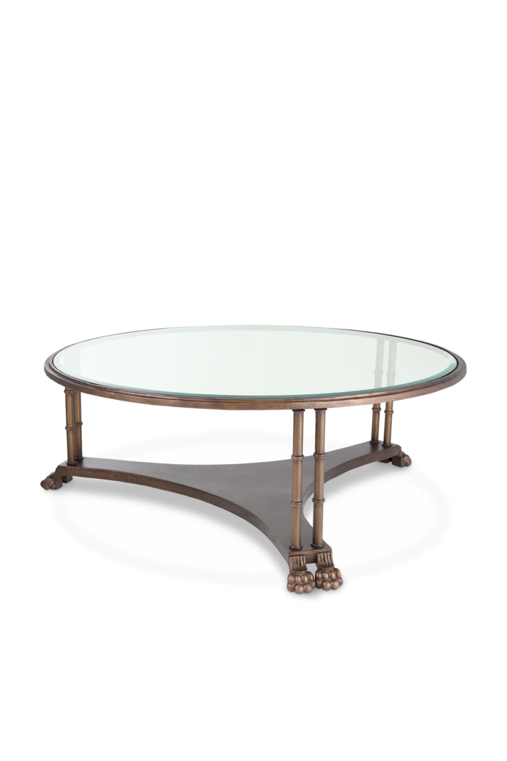 Brass Stacked Coffee Table, Eichholtz Shelton