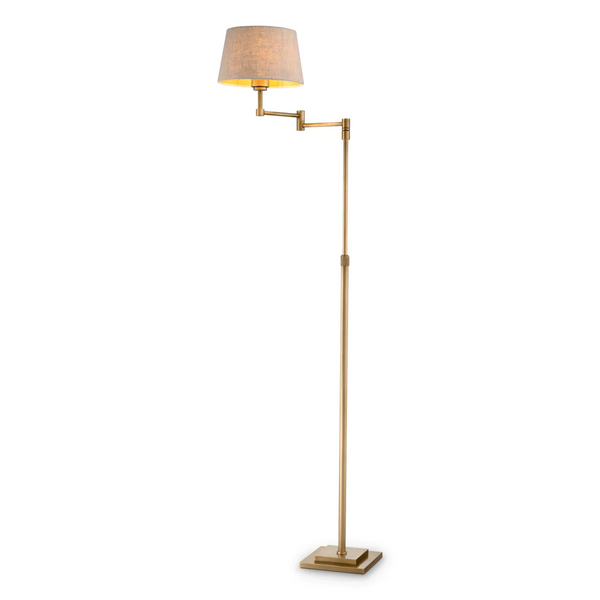 Linen Shade Adjustable Floor Lamp | Met x Eichholtz Corbin | Eichholtzmiami.com
