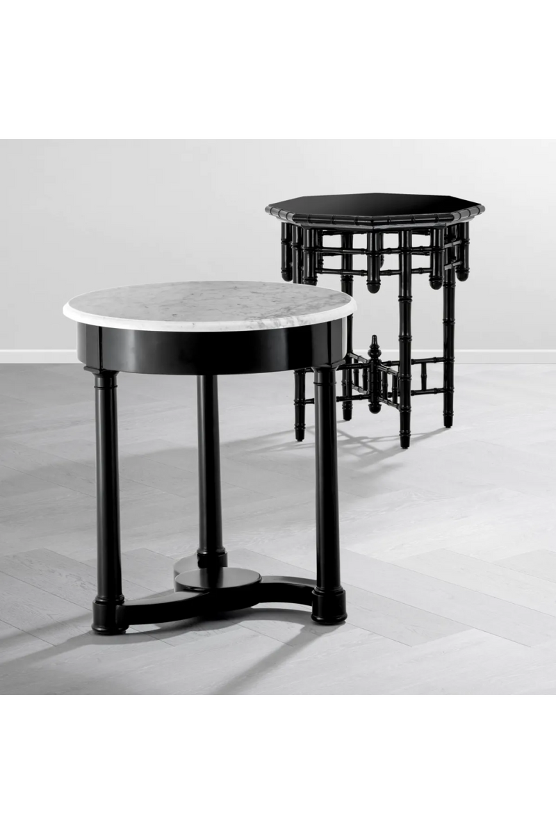 Black Side Table | Eichholtz Octagonal | Eichholtz Miami