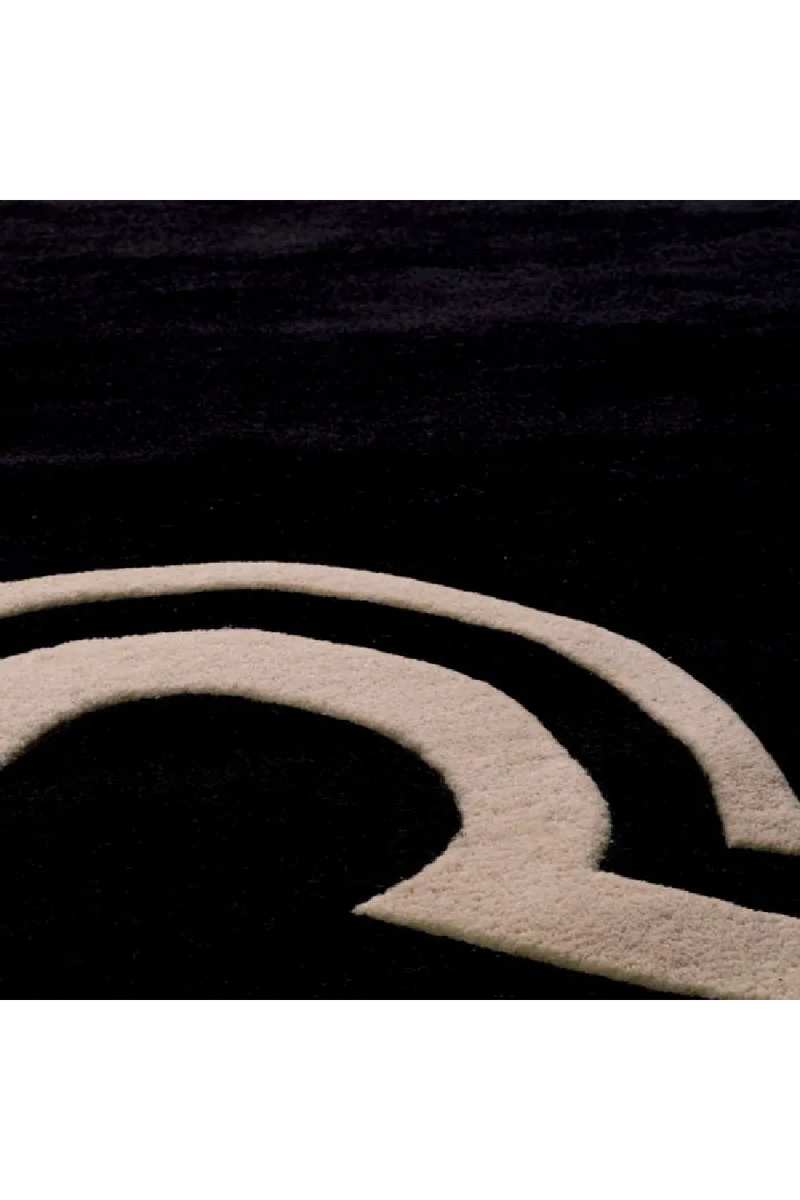Black and Off White Rug 9' | Eichholtz Palazzo | Eichholtzmiami.com