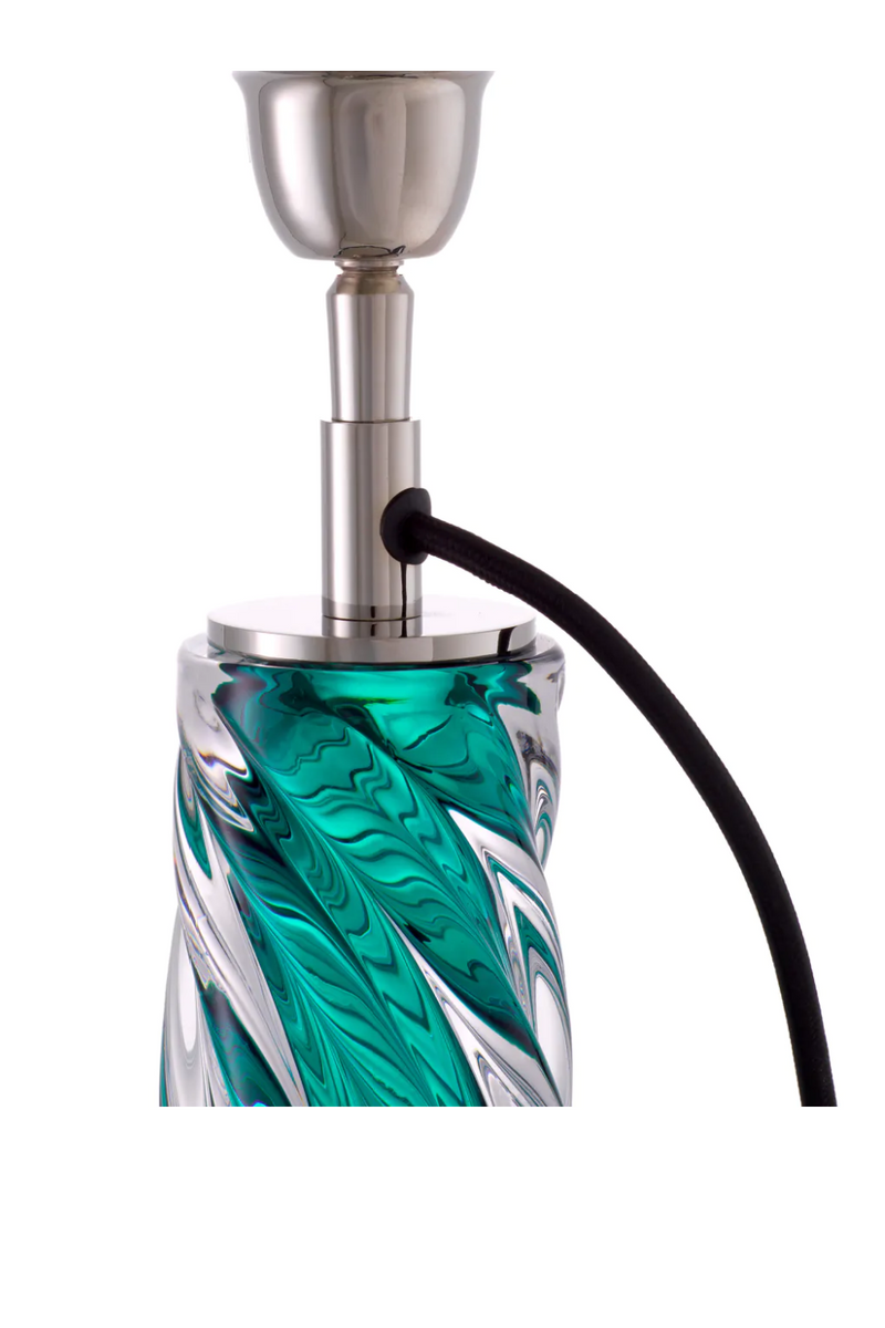 Teal Blown Glass Table Lamp | Eichholtz Barron | Eichholtzmiami.com