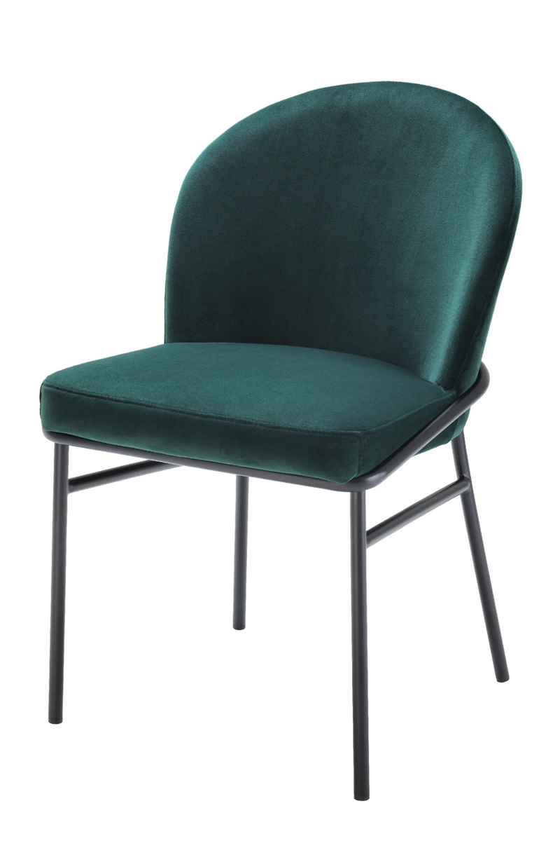 Dark Green Velvet Dining Chair | Eichholtz Willis | Eichholtzmiami.com