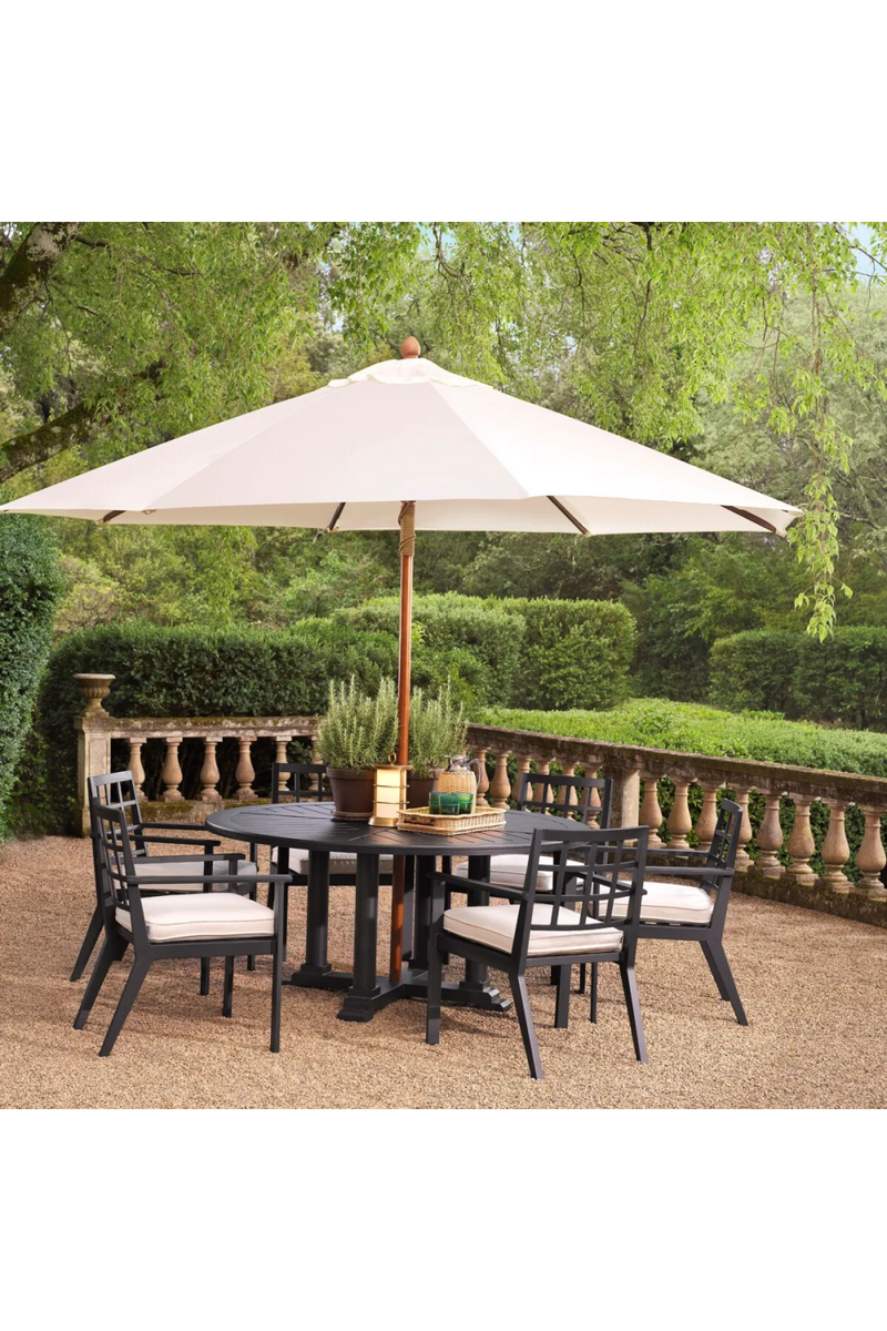 Black Sunbrella Outdoor Dining Armchair | Eichholtz Cap-Ferrat | Eichholtz Miami