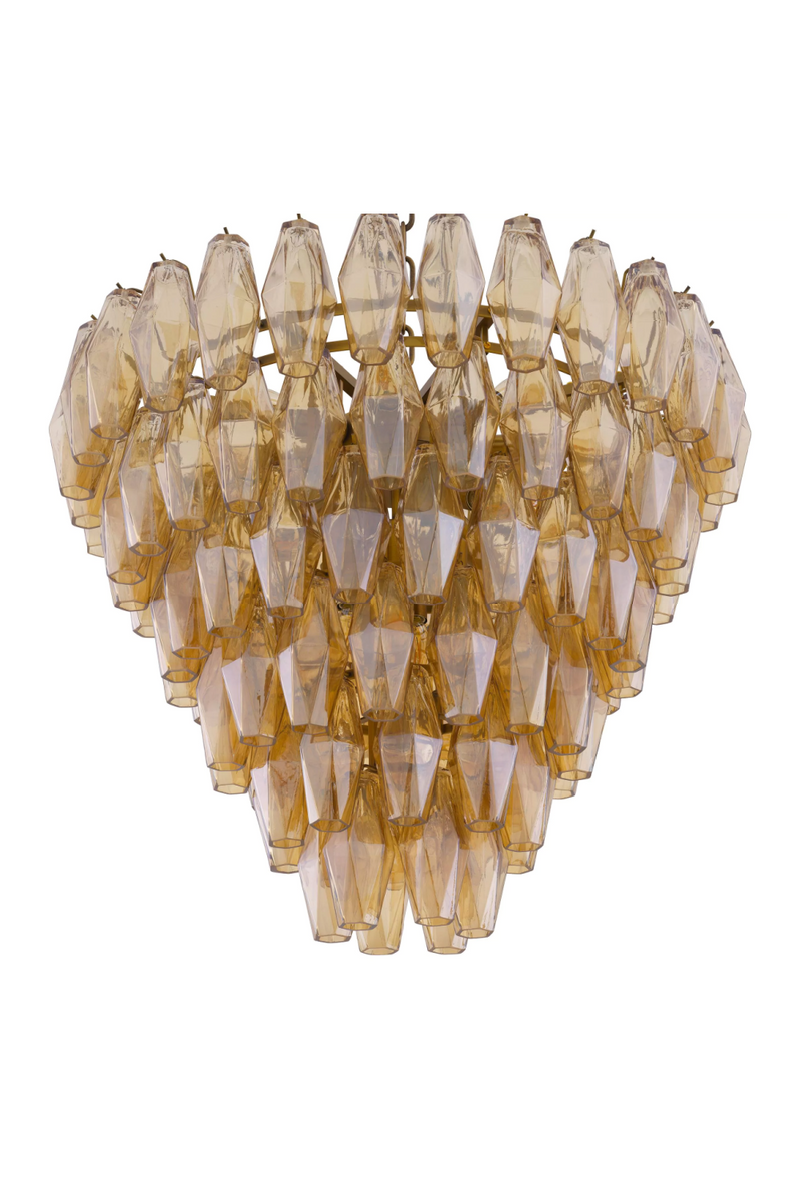 Diamond Amber Glass Chandelier | Eichholtz Benini | Eichholtzmiami.com