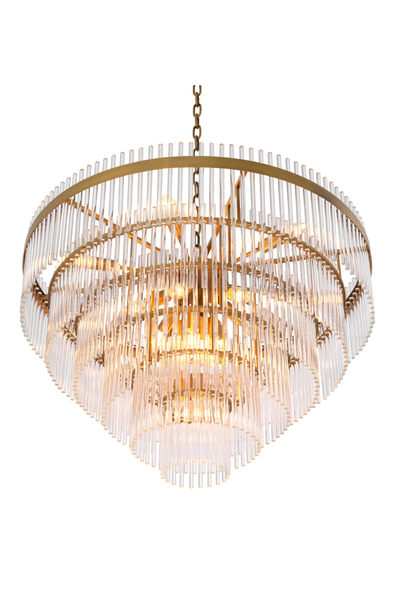 Cascading Glass Rods Chandelier | Eichholtz East | Eichholtz Miami