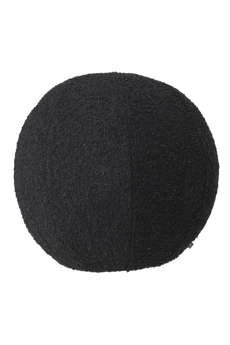 Black Bouclé Ball Cushion | Eichholtz Palla | Oroatrade.com