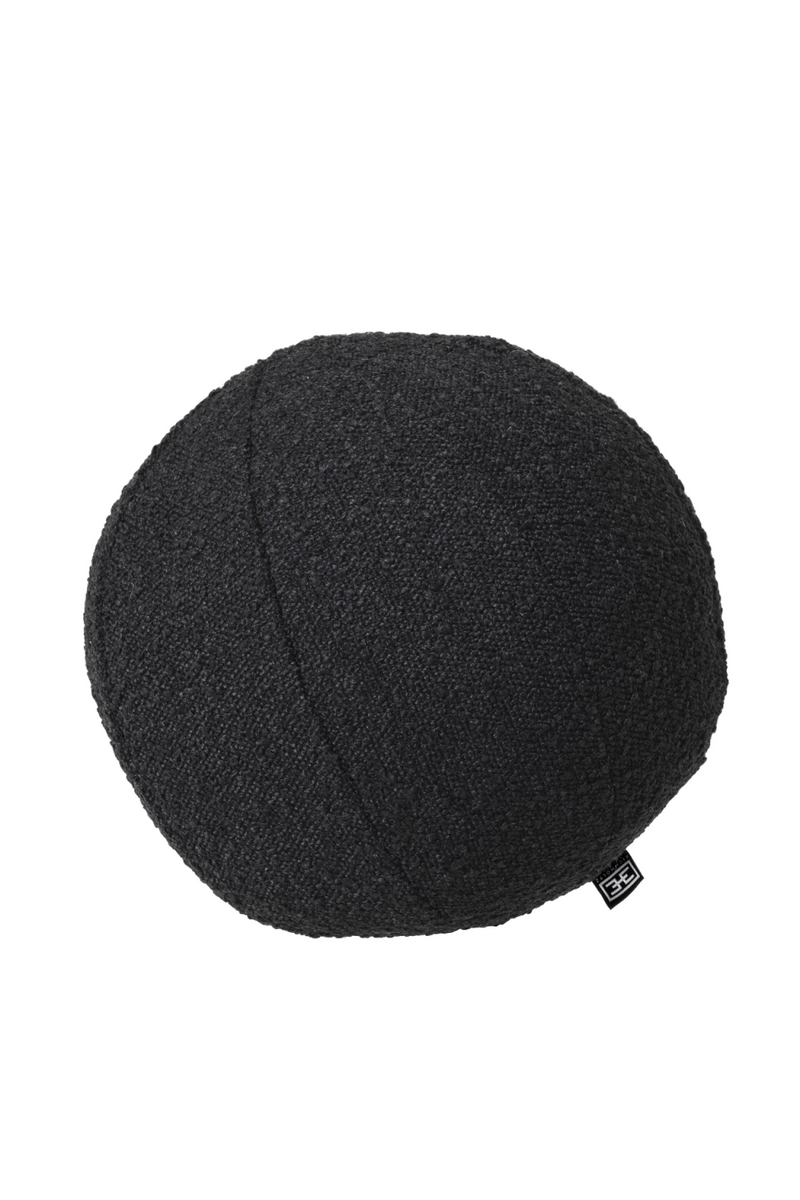 Black Bouclé Ball Cushion | Eichholtz Palla | Oroatrade.com