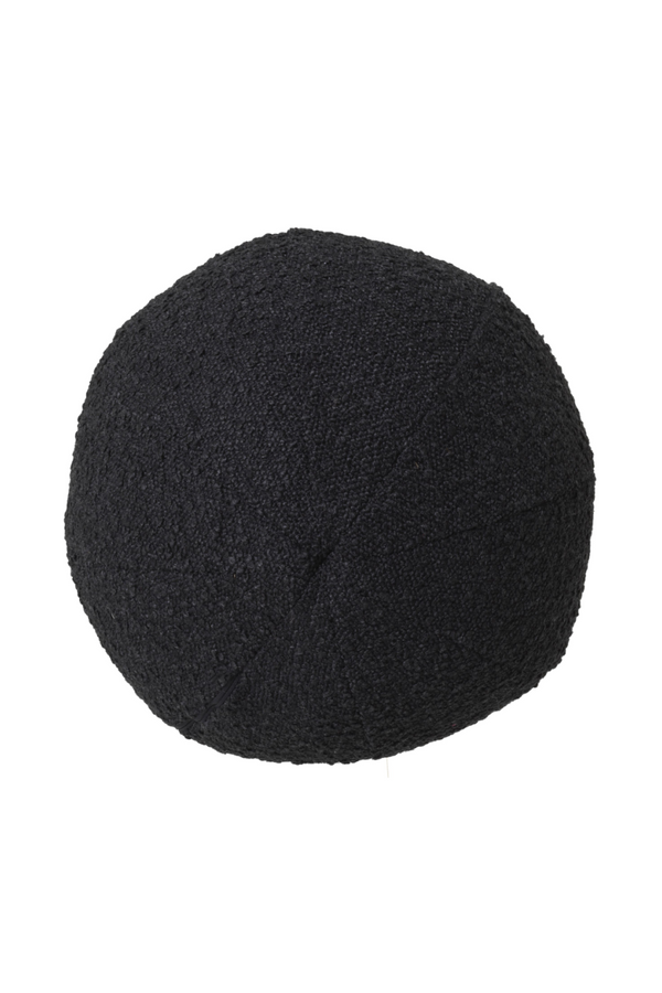 Black Bouclé Ball Cushion | Eichholtz Palla | Oroatrade.com