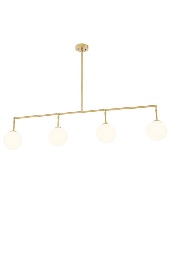 White Glass Globes Chandelier | Eichholtz Tara | OROA TRADE