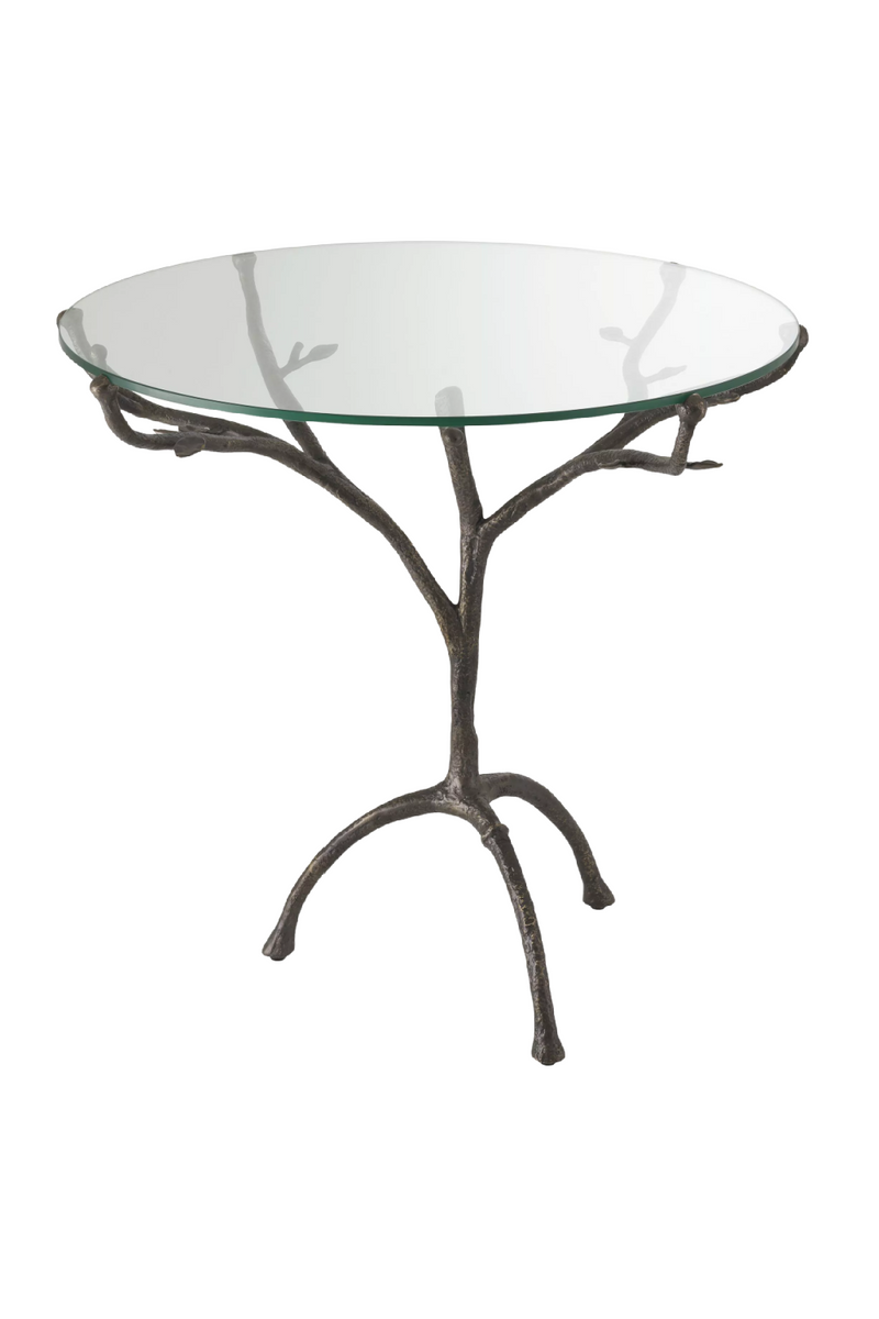 Rustic Tripod Glass Centre Table | Eichholtz Christophe | Eichholtzmiami.com