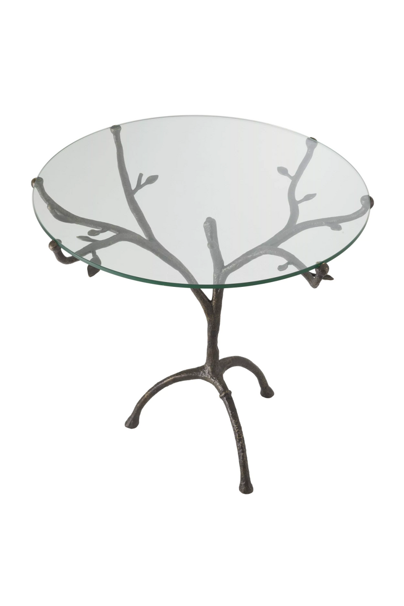 Rustic Tripod Glass Centre Table | Eichholtz Christophe | Eichholtzmiami.com