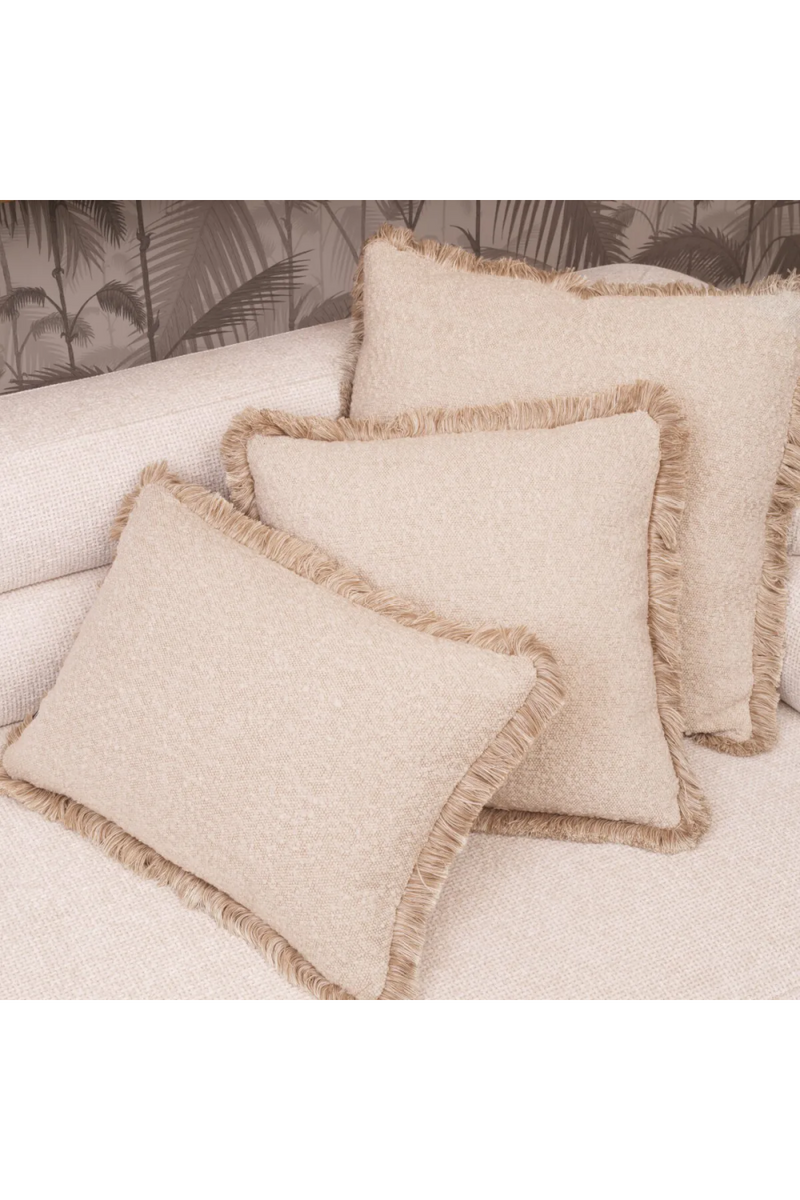 Cream Bouclé Throw Pillow | Eichholtz Nami |  Eichholtzmiami.com