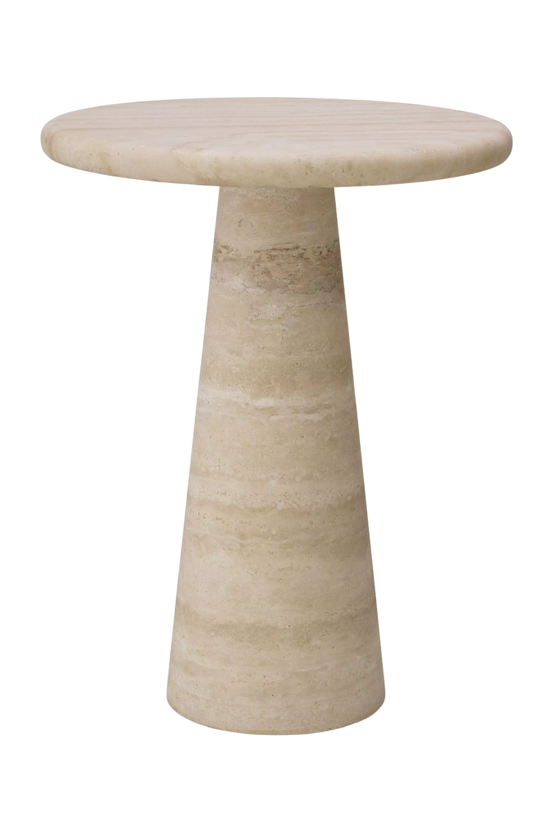 Natural Limestone Pedestal Side Table | Eichholtz Adriana | Eichholtzmiami.com