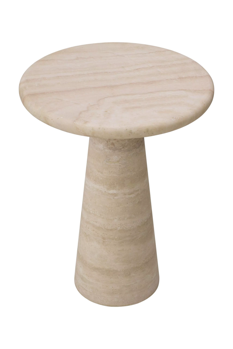 Natural Limestone Pedestal Side Table | Eichholtz Adriana | Eichholtzmiami.com