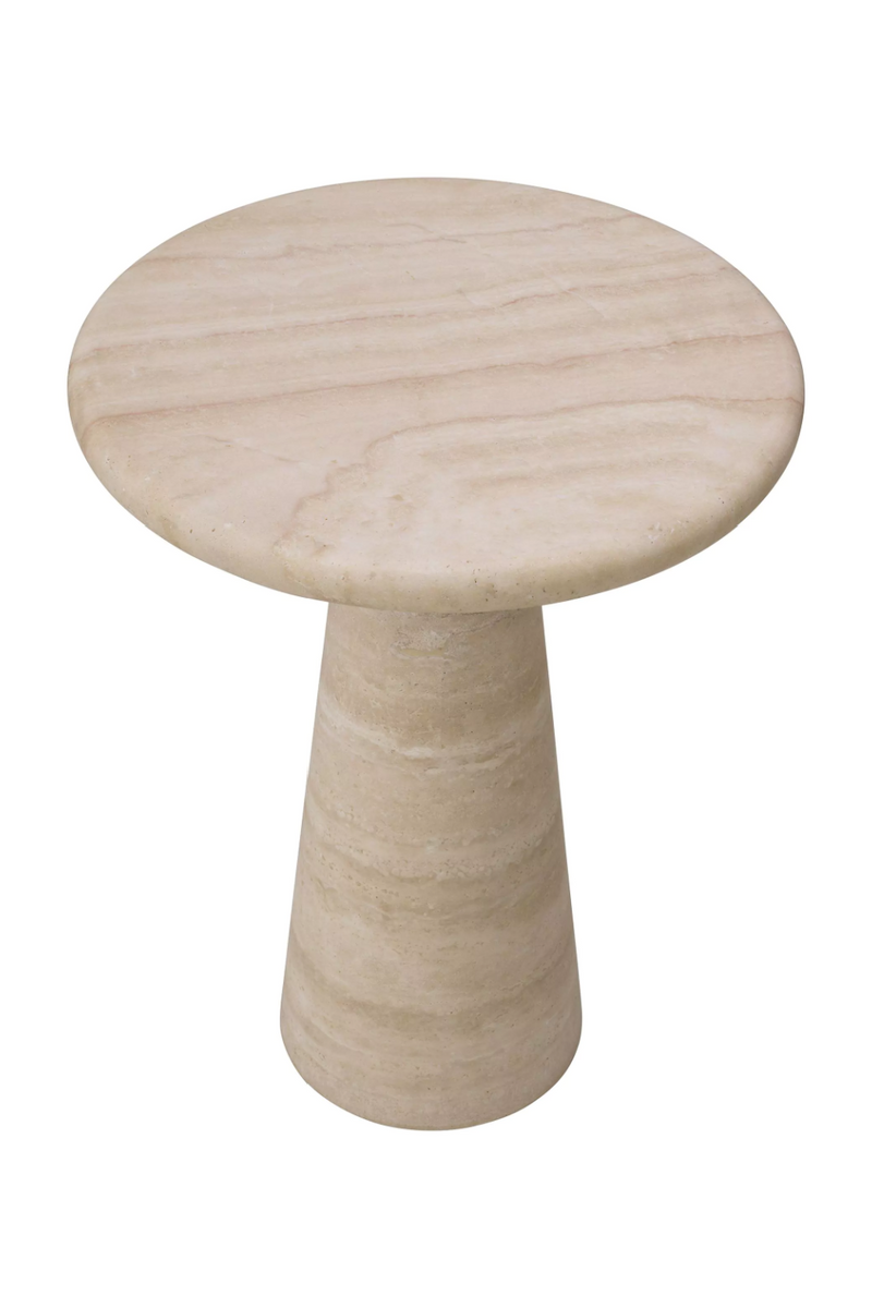 Natural Limestone Pedestal Side Table | Eichholtz Adriana | Eichholtzmiami.com