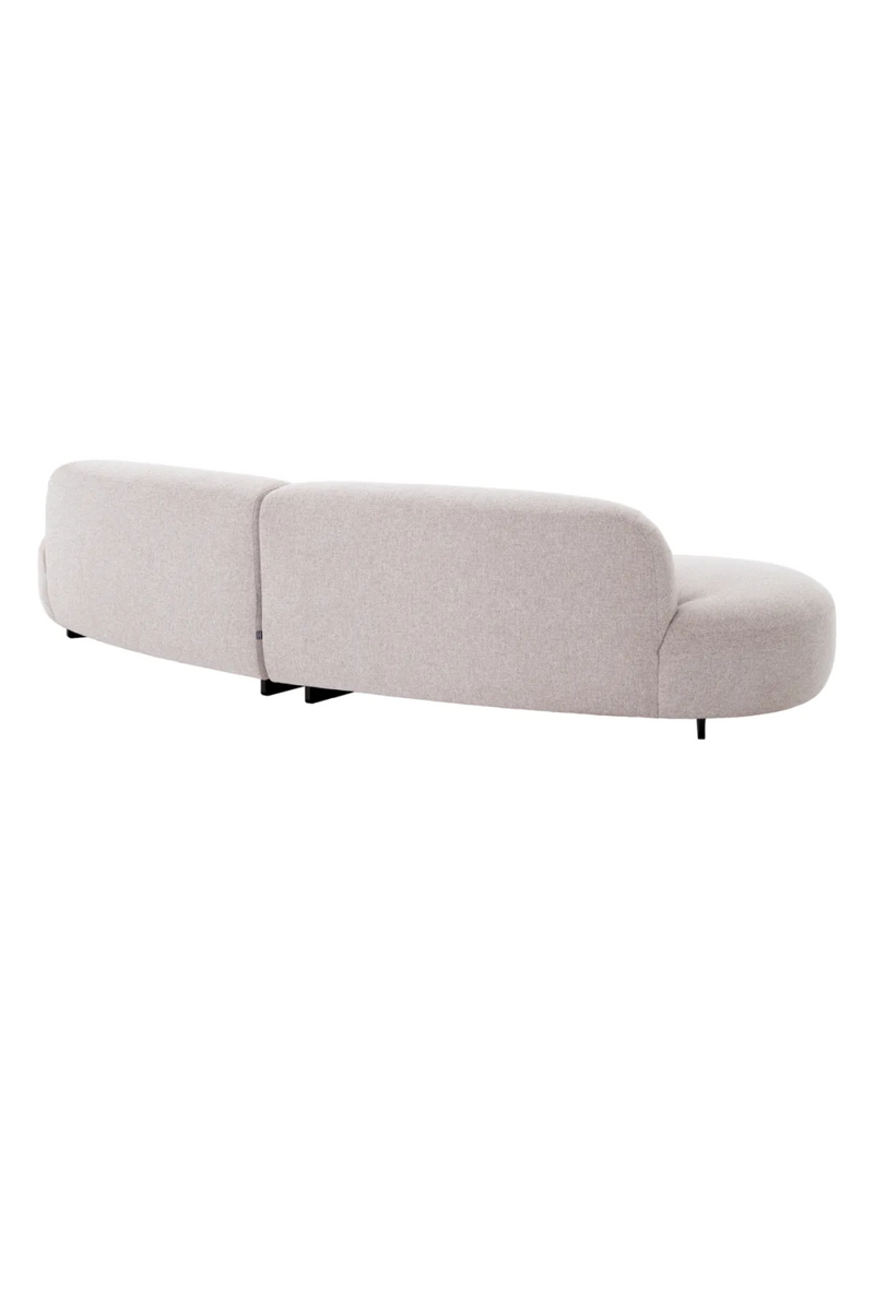 Light Gray Curved Outdoor Sofa | Eichholtz Björn | Oroatrade.com