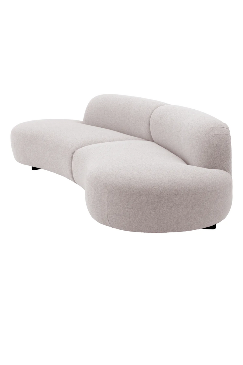 Light Gray Curved Outdoor Sofa | Eichholtz Björn | Oroatrade.com