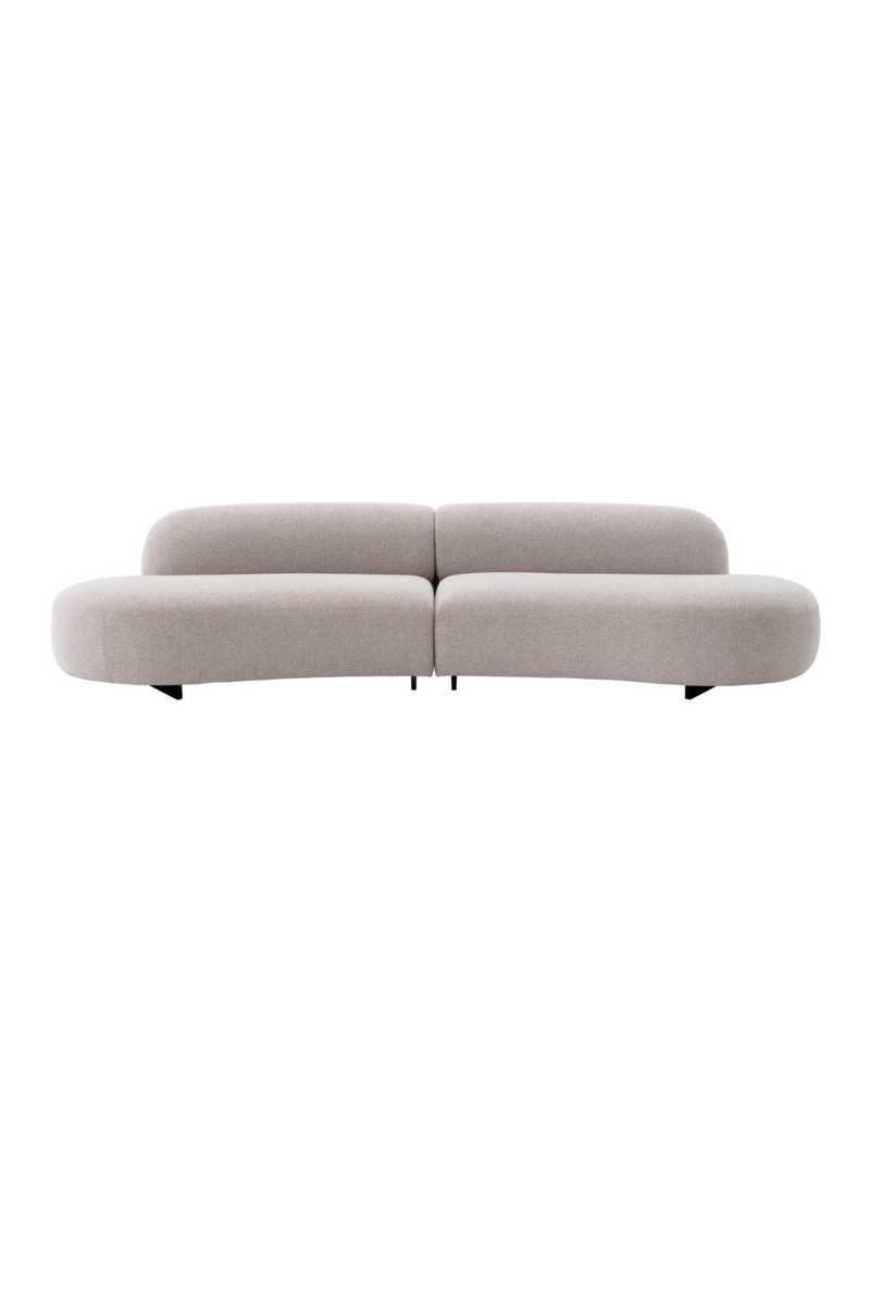 Light Gray Curved Outdoor Sofa | Eichholtz Björn | Oroatrade.com