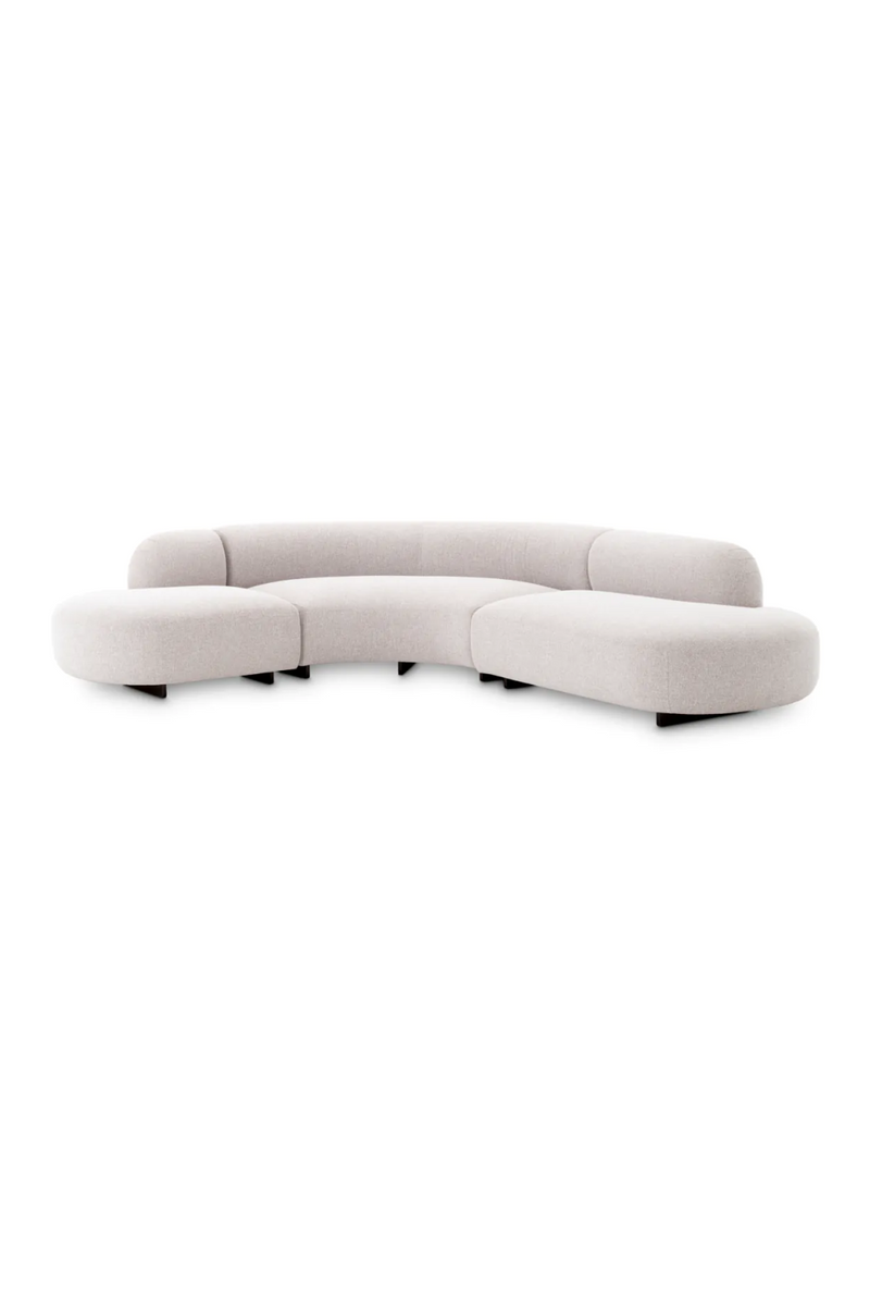 Light Gray Curved Outdoor Sofa | Eichholtz Björn | Oroatrade.com