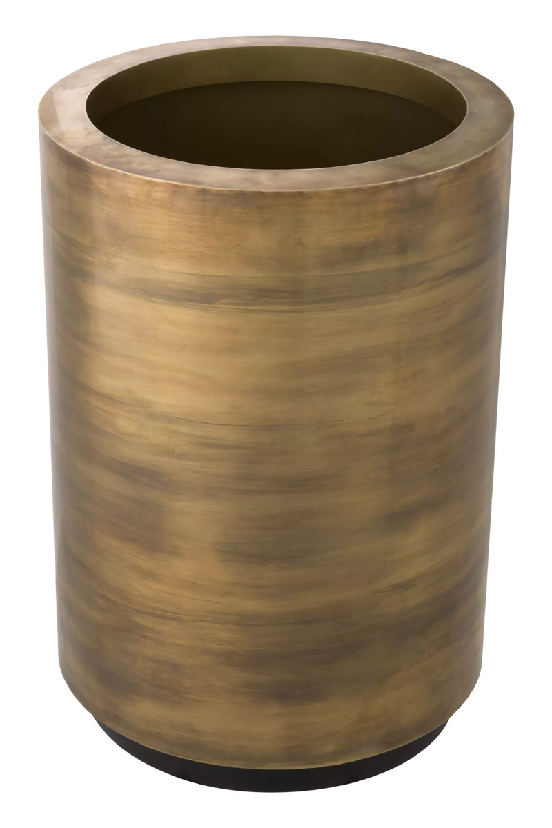 Vintage Brass Round Planter | Eichholtz Jasper | Oroatrade.com