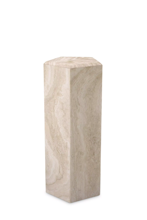 Hexagonal Travertine Column | Eichholtz Cuneo | Eichholtzmiami.com