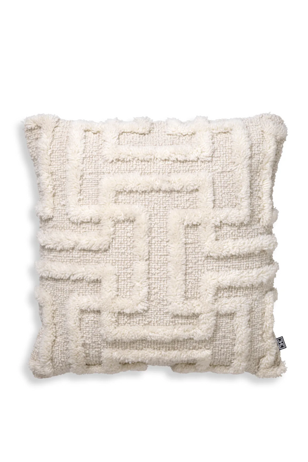 Maze Patterned Wool Cushion | Eichholtz Amphion | Eichholtzmiami.com