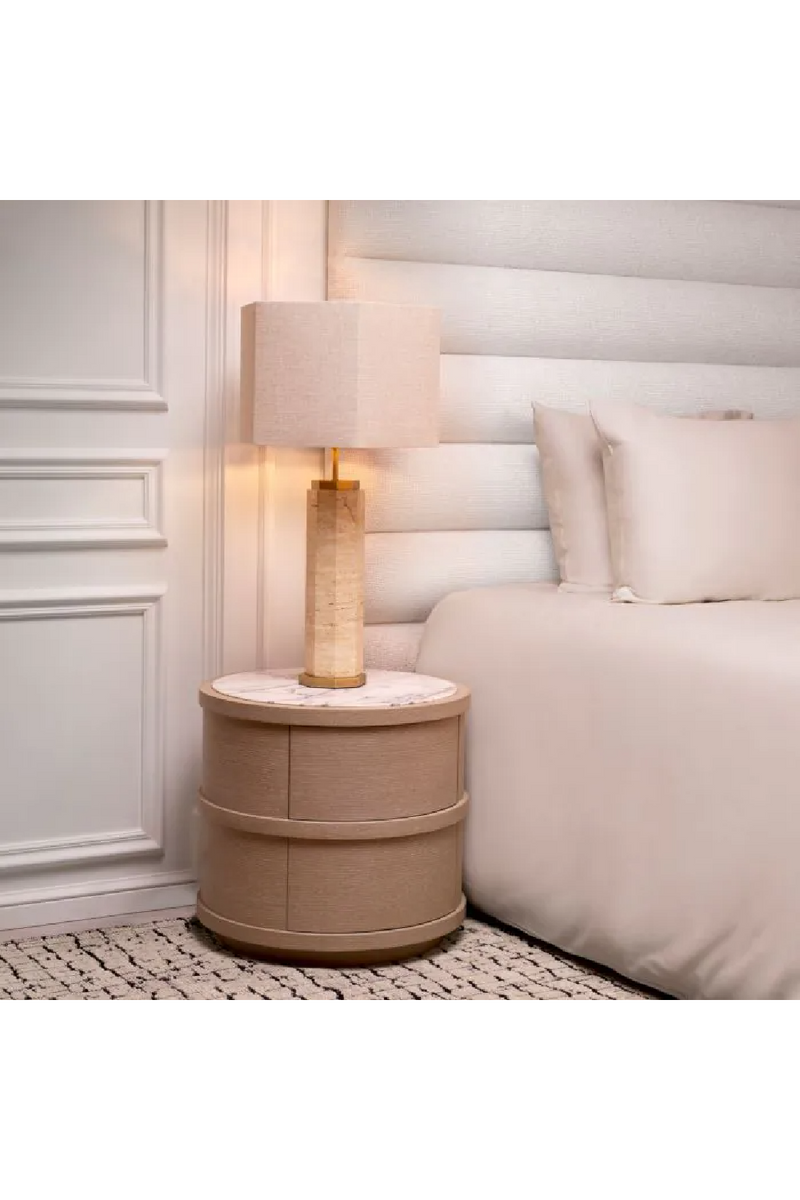 Modern Travertine Table Lamp | Eichholtz Newton | Eichholtzmiami.com