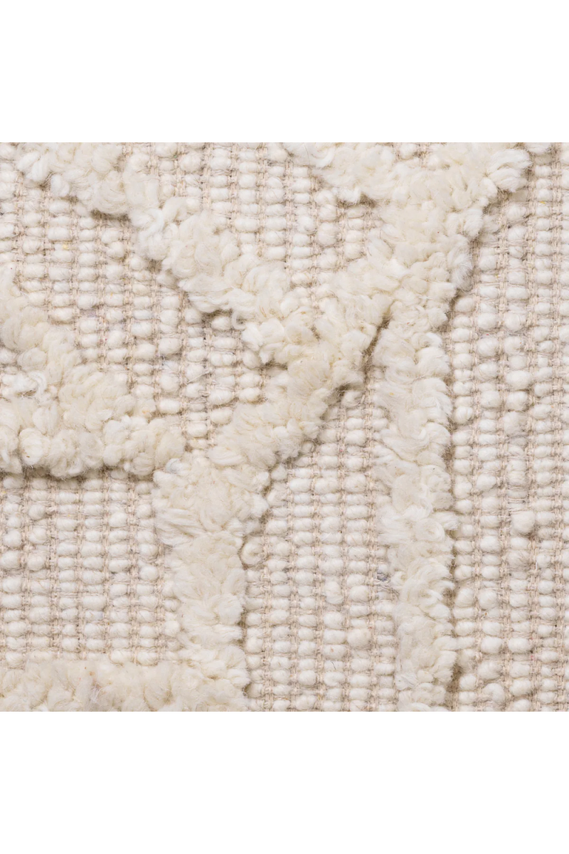 Embossed White Wool Cushion | Eichholtz San Juan | Eichholtzmiami.com