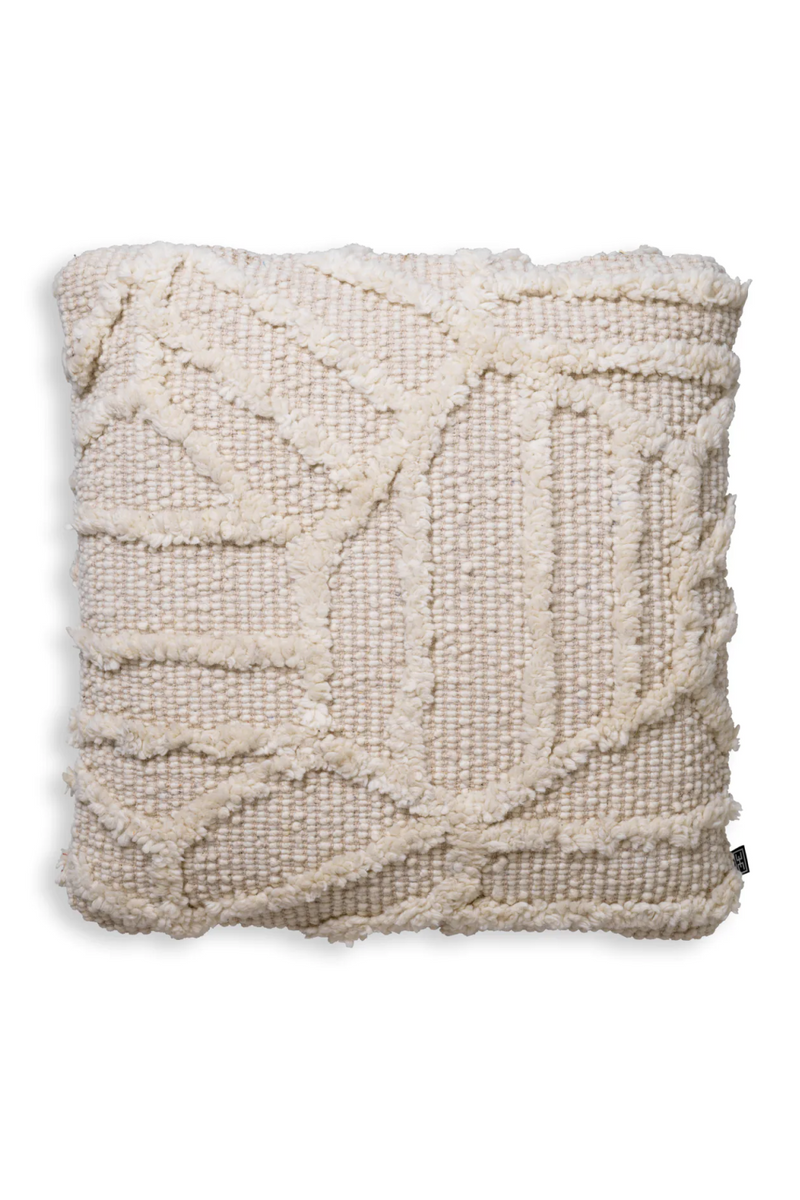 Embossed White Wool Cushion | Eichholtz San Juan | Eichholtzmiami.com