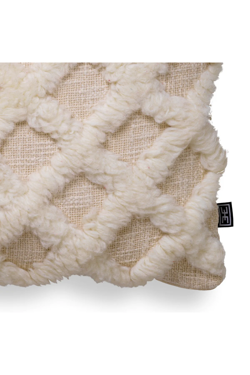 Contemporary White Wool Cushion | Eichholtz Arsenio | Eichholtzmiami.com