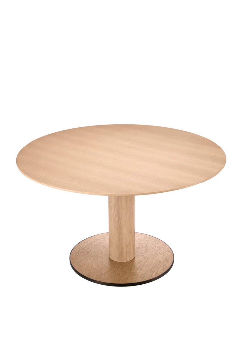 Round Oak Pedestal Dining Table | Eichholtz Astro | Eichholtzmiami.com