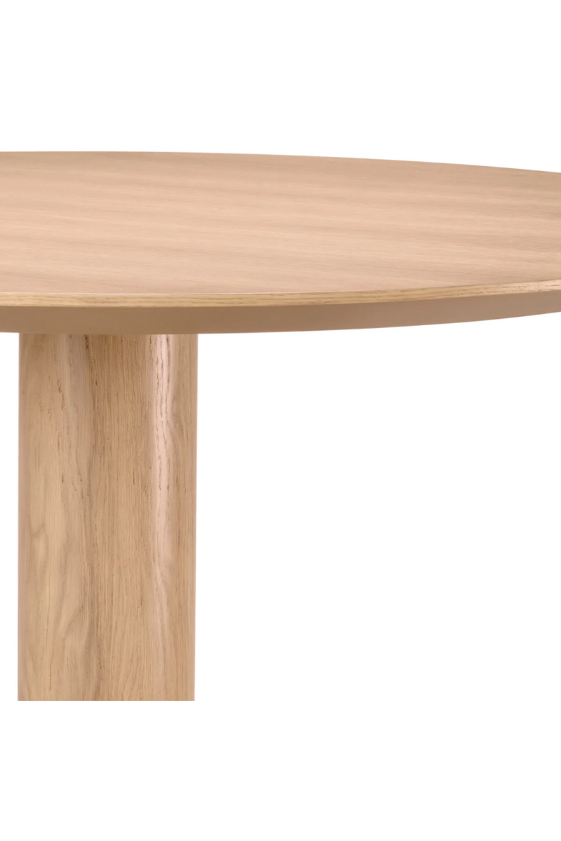 Round Oak Pedestal Dining Table | Eichholtz Astro | Eichholtzmiami.com