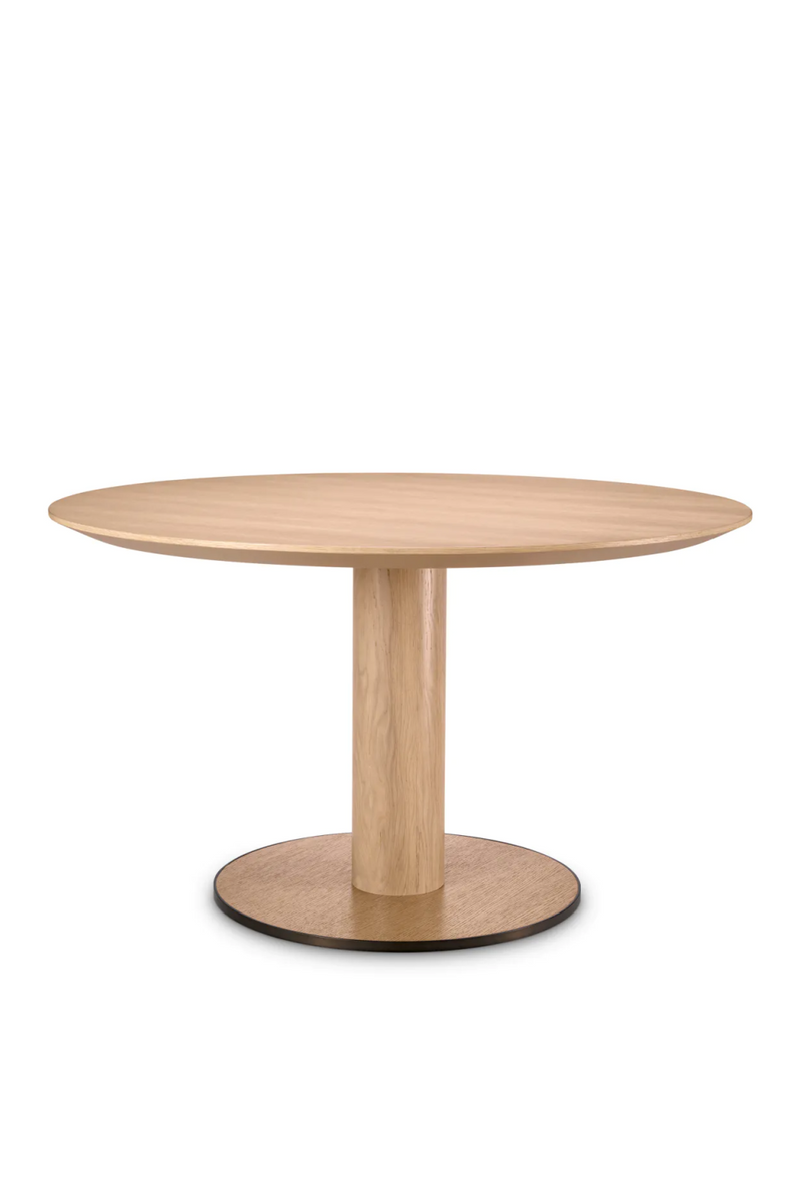 Round Oak Pedestal Dining Table | Eichholtz Astro | Eichholtzmiami.com