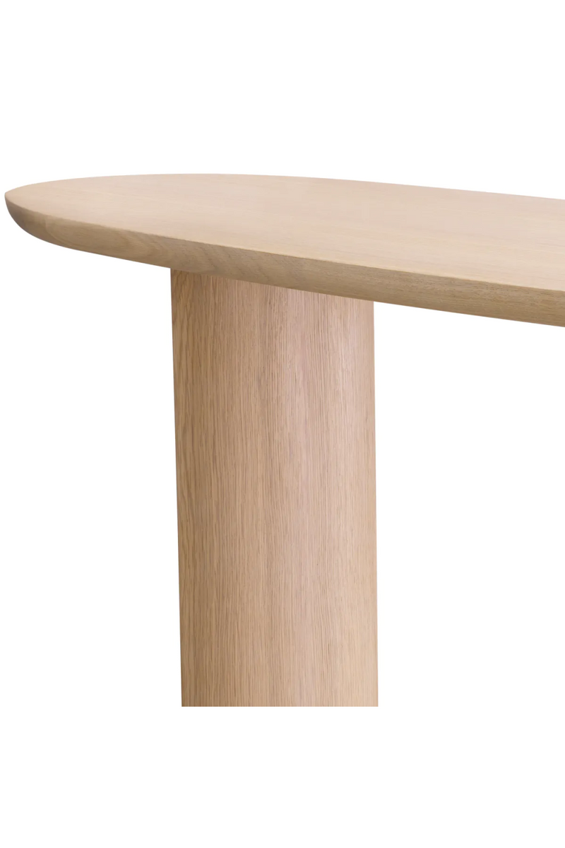 Scandi Oak Oval Console Table | Eichholtz Lindner | Eichholtzmiami.com